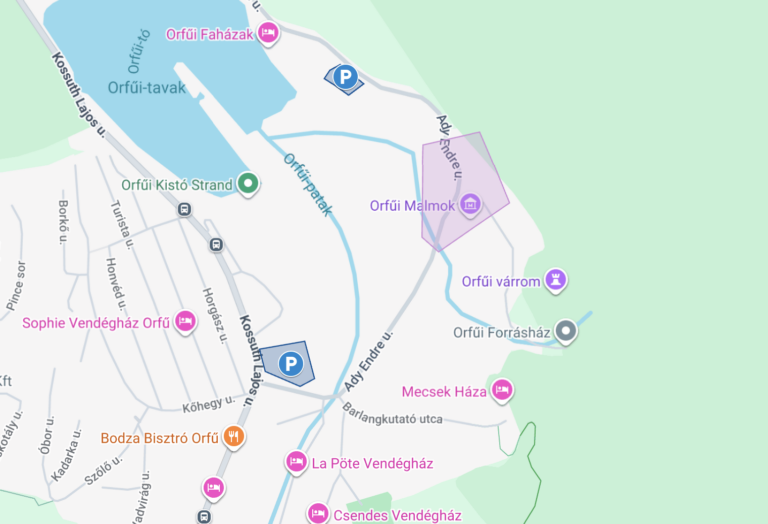 Parkolási etikett az Orfűi Malmoknál